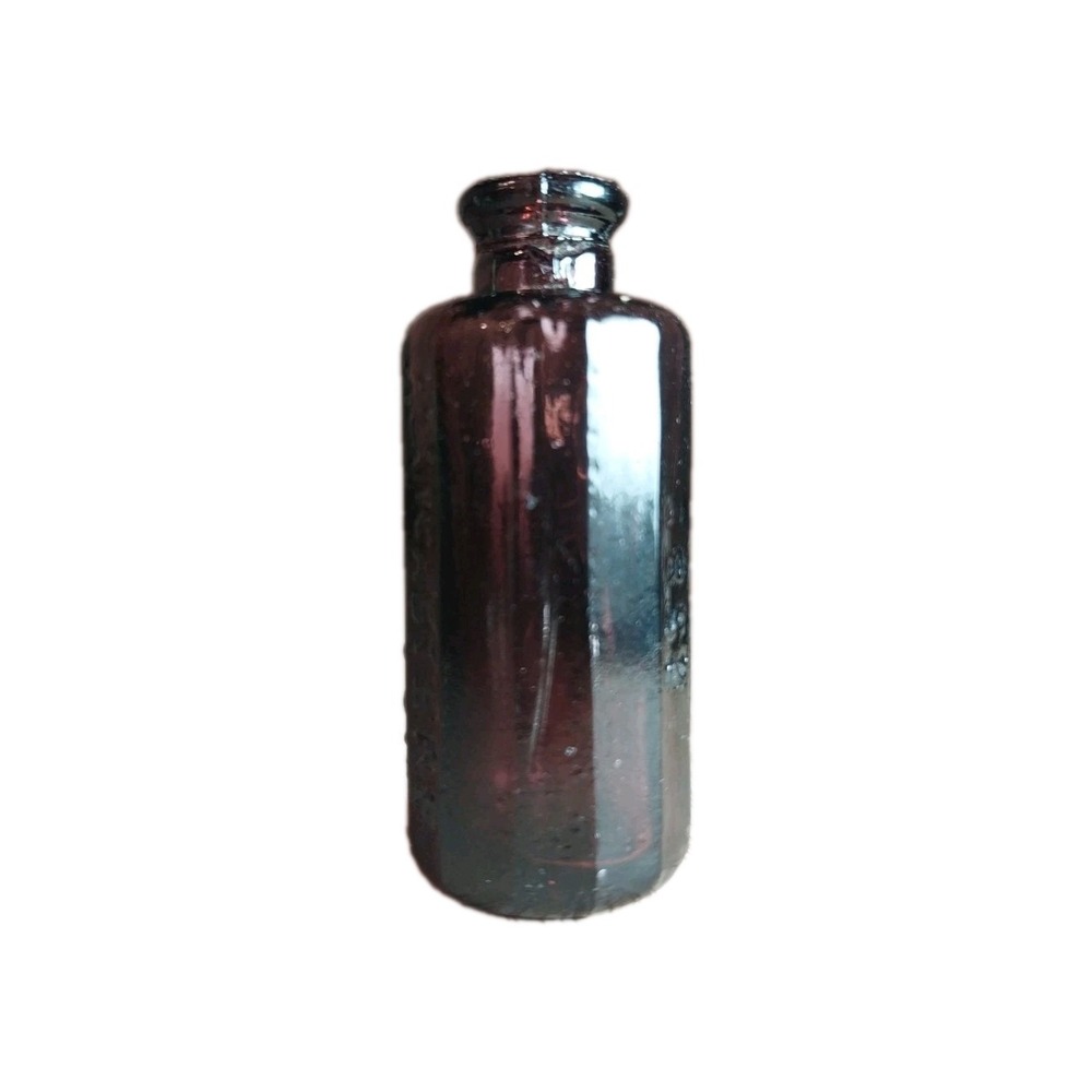 Vtg Lot Of 3 Miniature Bitters Bottles.Purple 2", Amber Wheaton 2", Clear 1 1/4" - Picture 5 of 14